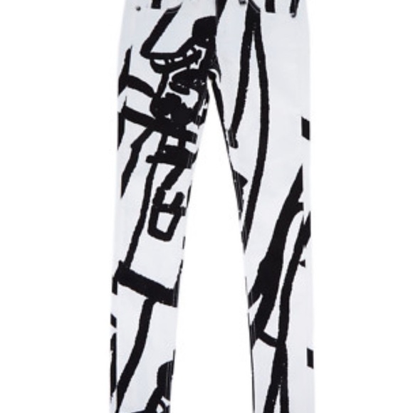 Rag & Bone Monochrome Striped The Legging Jeans 25 - Picture 9 of 9